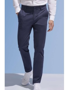 S-SO02917-SOL'S JARED MEN - SATIN STRETCH TROUSERS 2